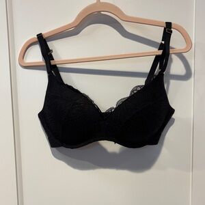 Lively Elegant Black Lace Bra